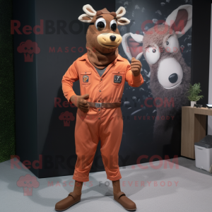 Rust Deer maskot kostume...