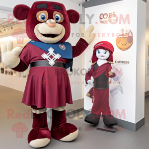 Maroon Celtic Cross...