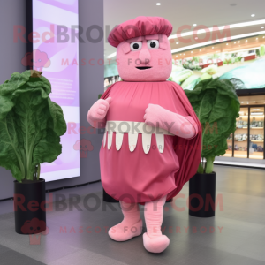 Różowa postać w kostiumie...