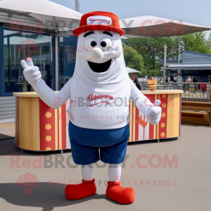 White Currywurst mascotte...