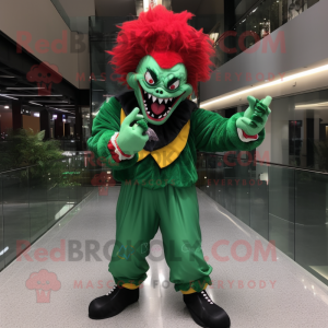 Forest Green Evil Clown w...