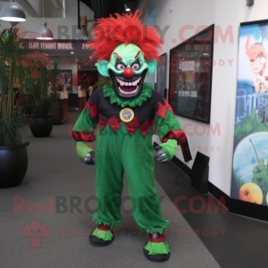 Forest Green Evil Clown w...