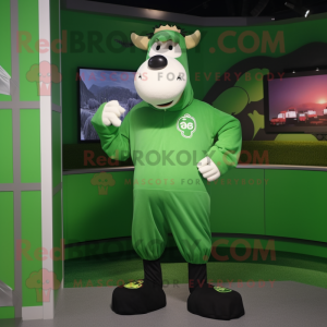 Green Cow mascotte kostuum...