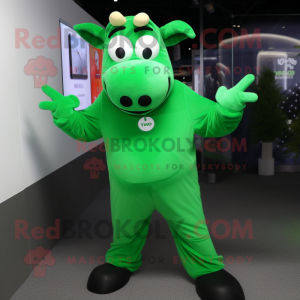 Green Cow mascotte kostuum...