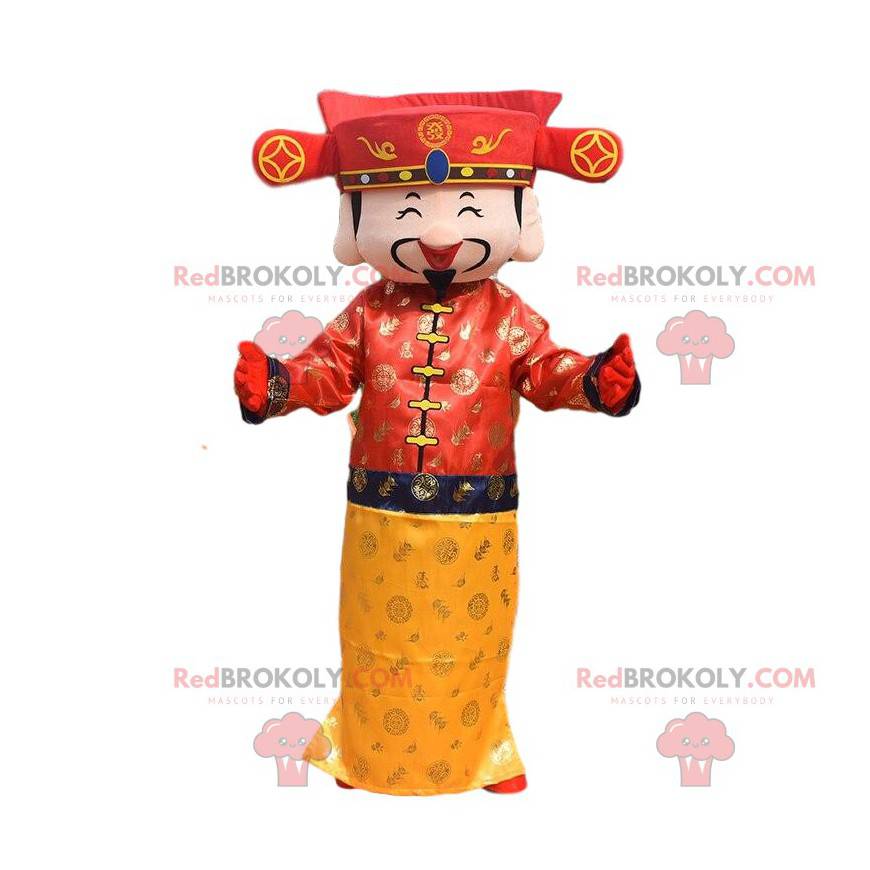 Kostium cesarza, maskotka azjatyckiego mężczyzny -
