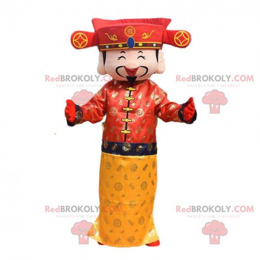 Traje de emperador, mascota del hombre asiático - Redbrokoly.com