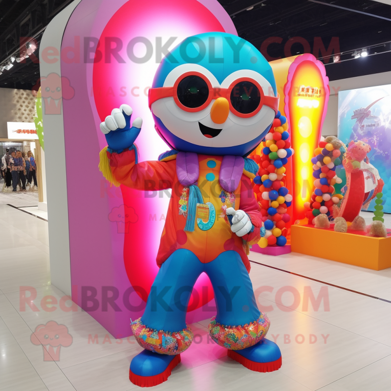 nan Bracelet mascot costume character dressed with a Jumpsuit and Handbags nan Bracelet mascot costume character dressed with a Jumpsuit and Handbags