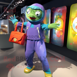 nan Bracelet mascot costume character dressed with a Jumpsuit and Handbags