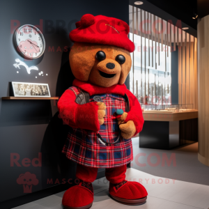 Rød sækkepibe maskot...