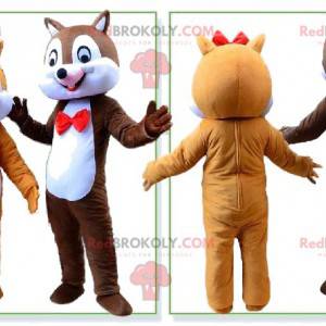 Eichhörnchen-Maskottchen, Tic et Tac-Kostüme - Redbrokoly.com