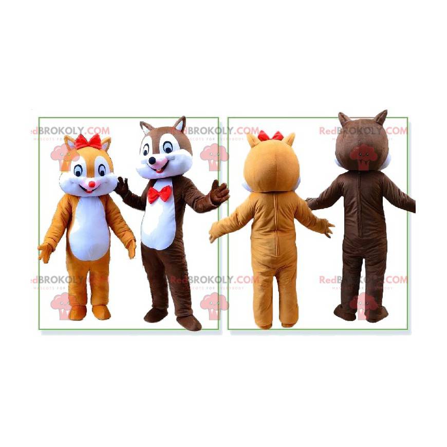 Esquilo mascotes, fantasias Tic et Tac - Redbrokoly.com