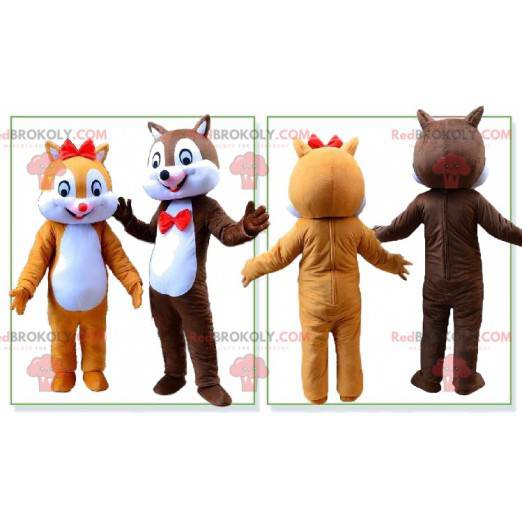 Squirrel mascots, Tic et Tac costumes - Redbrokoly.com