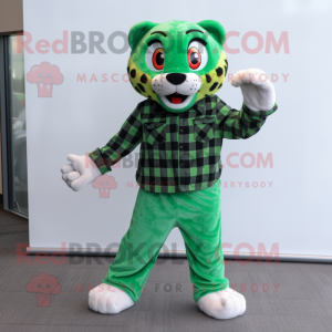 Green Cheetah mascotte...