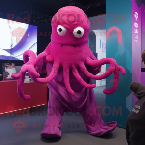 Magenta Kraken mascotte...