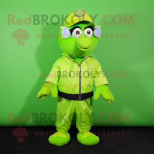 Lime Green But mascotte...