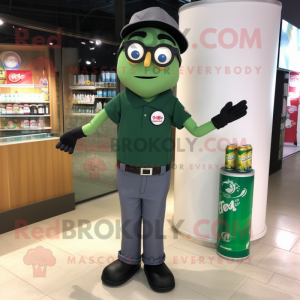 Olive Soda Can maskot...