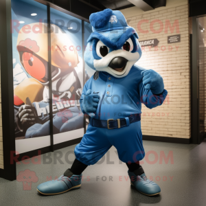 Cyan Blue Jay mascotte...