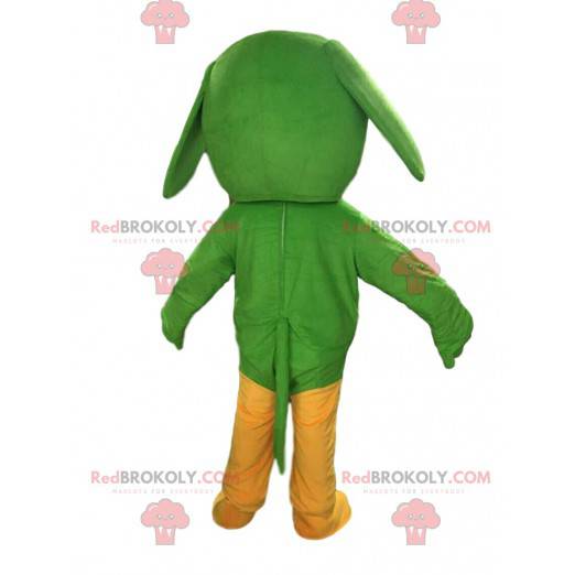 Mascotte cane verde e bianco, costume canino - Redbrokoly.com