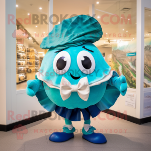 Turquoise Oyster mascotte...