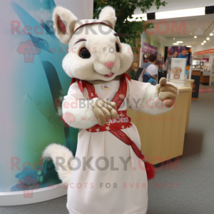 Creme egern maskot kostume...