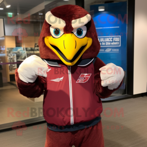 Maroon Falcon maskot...