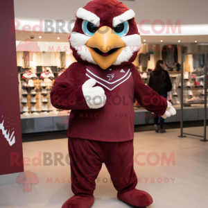 Maroon Falcon maskot...