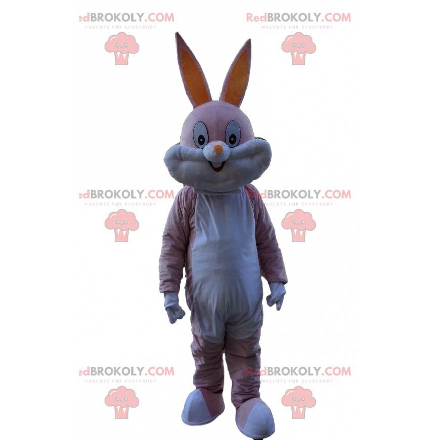 Mascotte de Bugs Bunny rose, célèbre lapin des Looney Tunes - Mascotte de Bugs Bunny rose, célèbre lapin des Looney Tunes -
