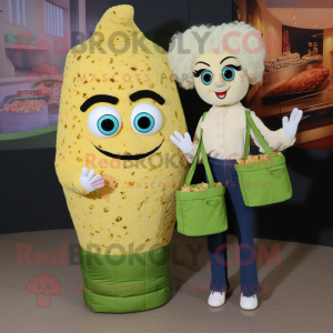 Olive Pop Corn maskot...