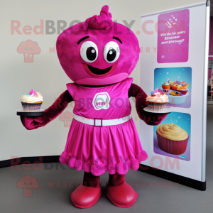 Magenta Cupcake mascotte...