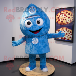 Blue Pizza mascotte kostuum...