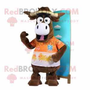 Brauner Zebu Maskottchen...