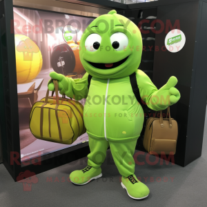 Lime Green Grenade mascotte...