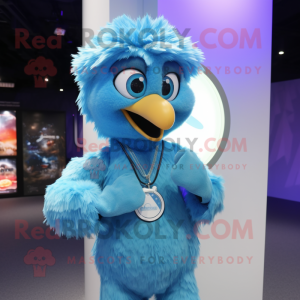 Sky Blue Emu mascotte...