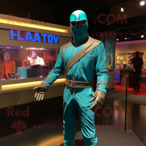 Turquoise Gi Joe mascotte...