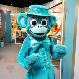 Turquoise Monkey mascotte...