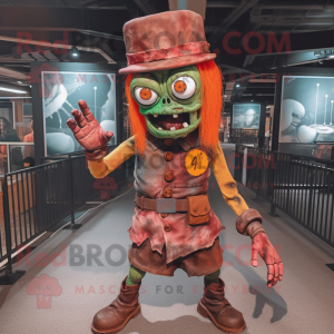 Rust Zombie maskot kostume...