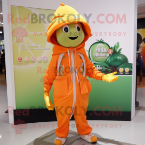 Orange melon maskot kostym...