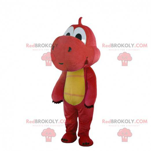Mascota de Yoshi, el famoso dragón rojo y amarillo del