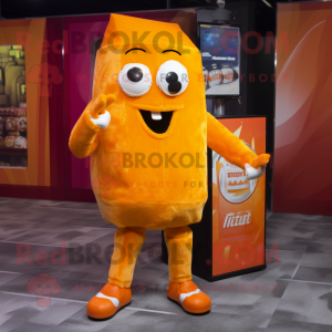 Orange Ice maskot drakt...