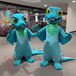 Turquoise Geckos mascotte...