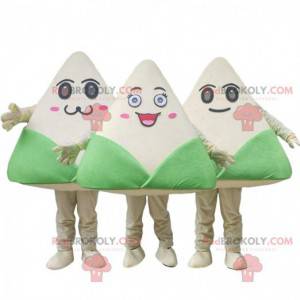 3 Zongzi mascots, traditional food costumes - Redbrokoly.com