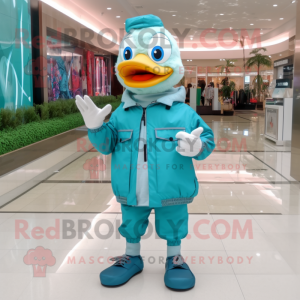 Cyan Geese maskot...