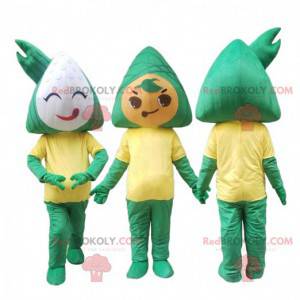 2 Zongzi mascots, traditional food costumes - Redbrokoly.com