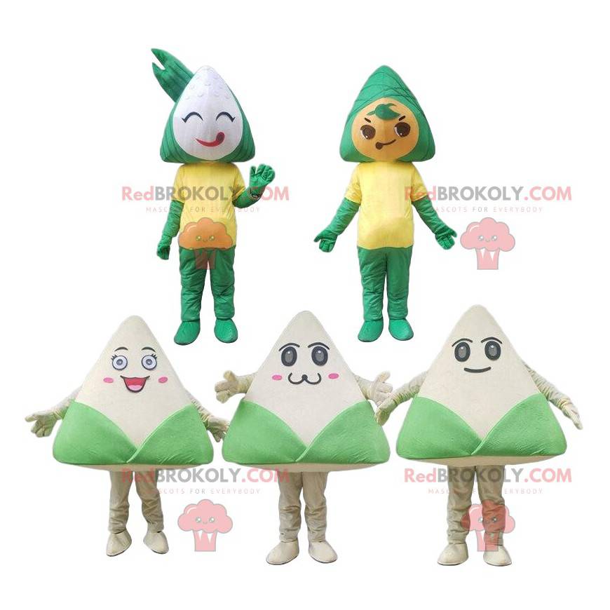 5 Zongzi mascots, traditional food costumes - Redbrokoly.com