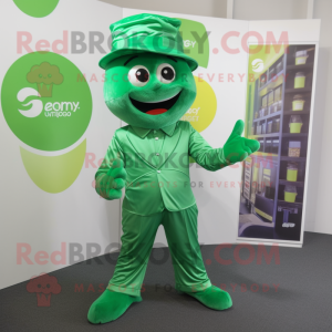 Costume mascotte Rayon vert...