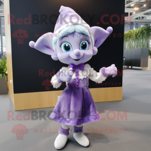 Lavender Elf maskot kostume...