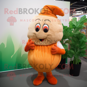 Orange Rova maskot kostym...