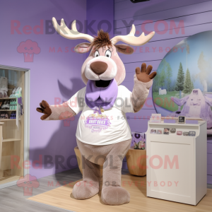 Lavender Moose mascotte...