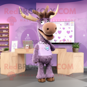 Lavender Moose mascotte...