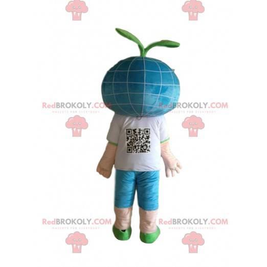 Mascotte de garçon avec une pousse sur la tête - Redbrokoly.com